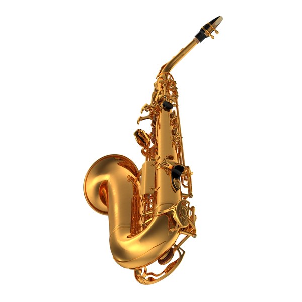 golden saxophone 3d model