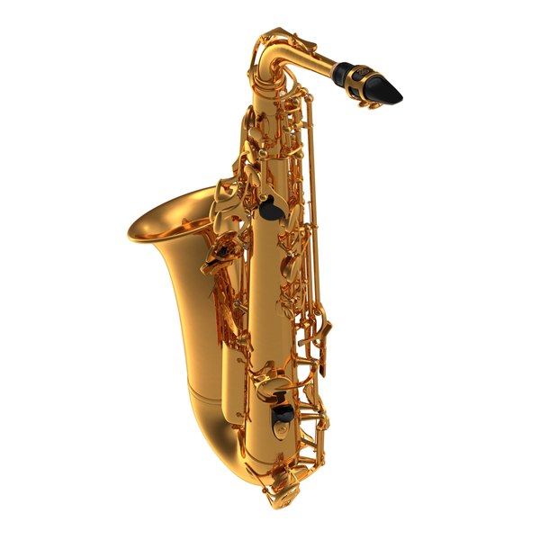 golden saxophone 3d model