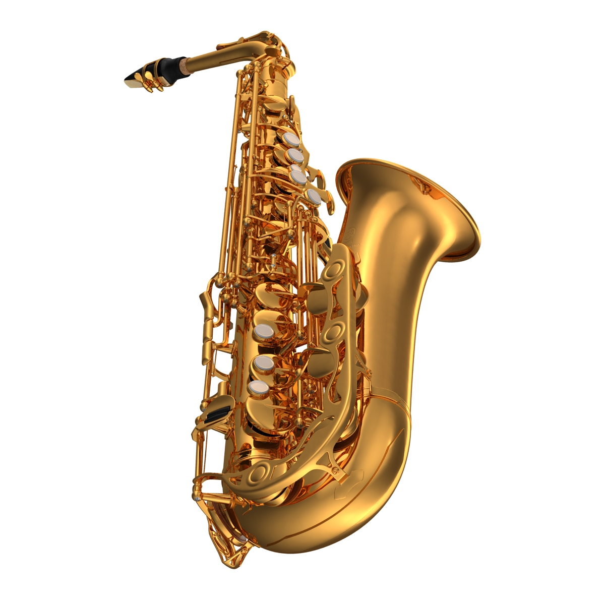 Golden Saxophone 3d Model