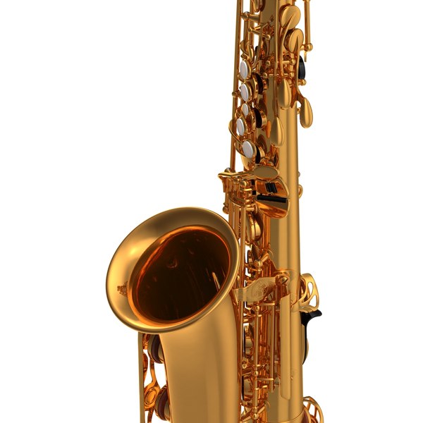 golden saxophone 3d model