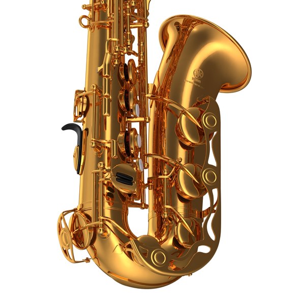 golden saxophone 3d model