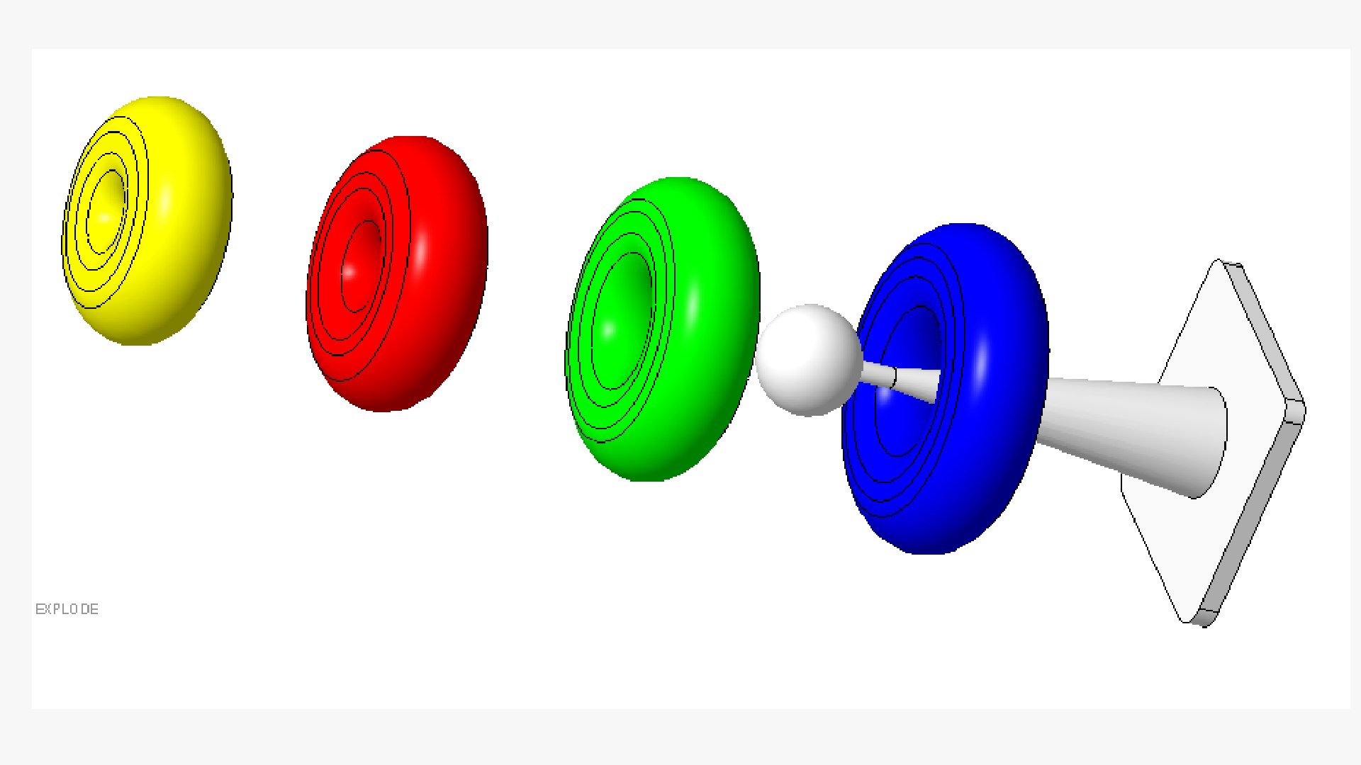 3D Model Round Pyramid Toy 3D Model - TurboSquid 2135649