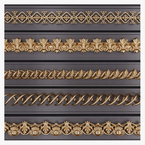 3D Trim Ornament 122 model - TurboSquid 1901810