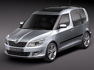 skoda roomster 2011 3d model