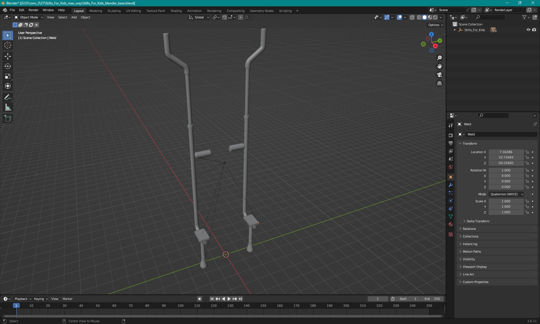 Stilts For Kids 3D Model - TurboSquid 2302775