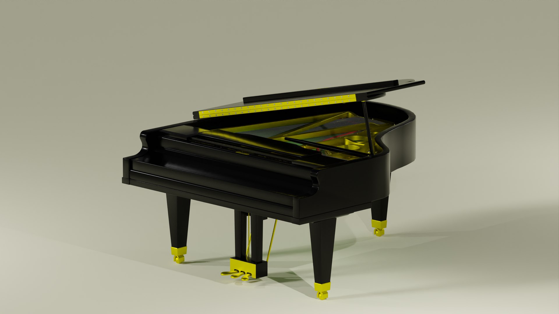 Automatic MIDI Grand Piano 3D model - TurboSquid 2116915