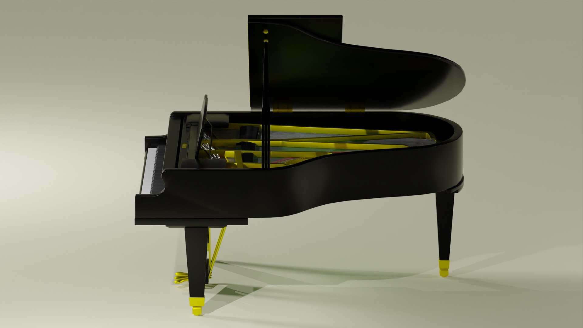 Automatic MIDI Grand Piano 3D Model - TurboSquid 2116915