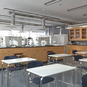 School Laboratory Interior
