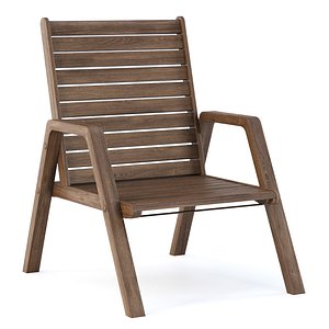 3D model Mary wooden dining armchair MR60 by Bpoint Design