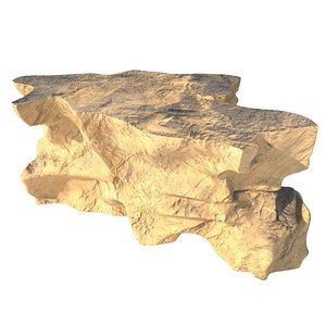 Sand cliff 3D model