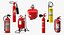 3D Fire Extinguisher Collection 5 model