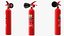 3D Fire Extinguisher Collection 5 model