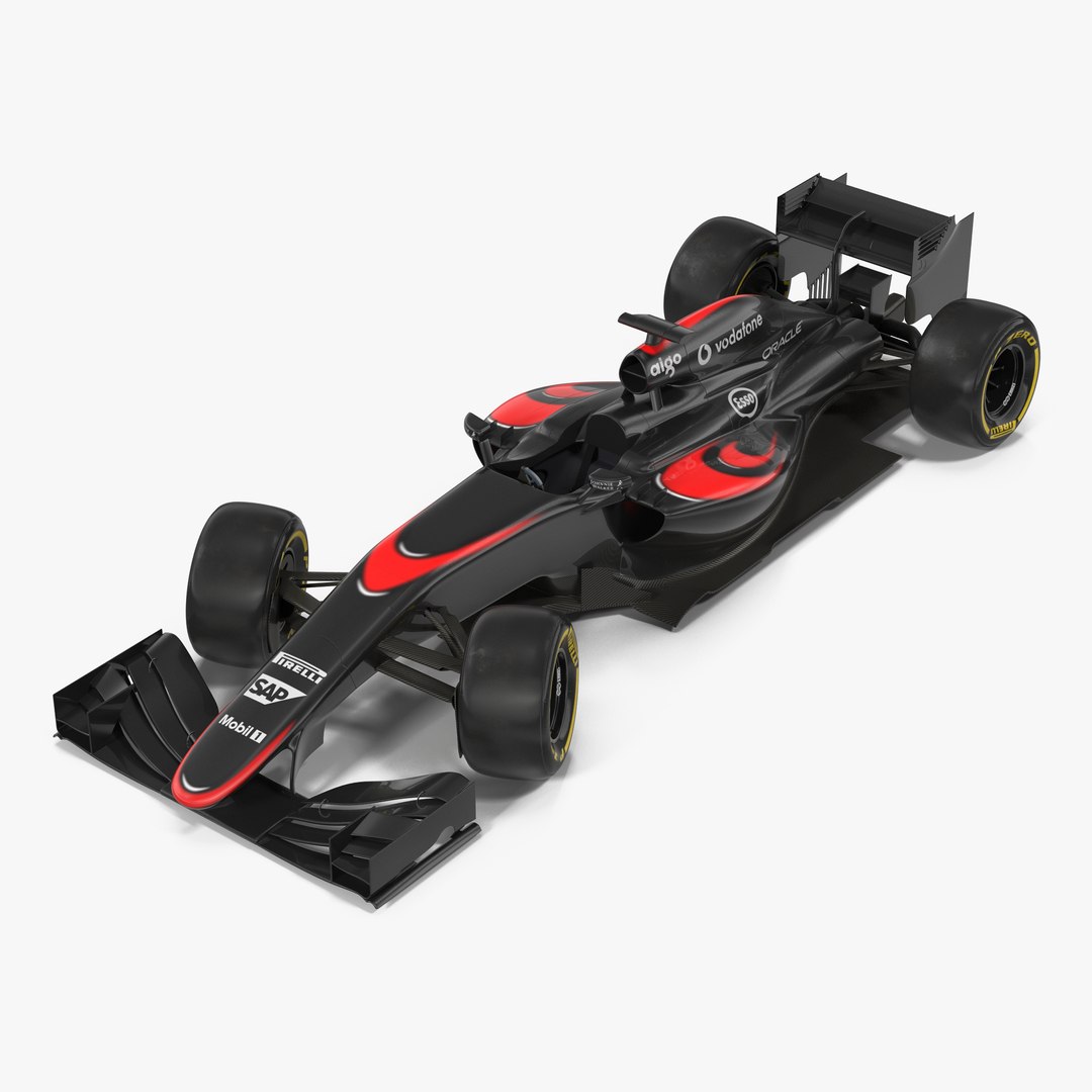 Formula One Car Rigged 3D Model 3D model preview