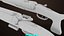 Small Medium Shotgun Black Single Mat All PBR Unity UE Textures