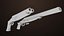 Small Medium Shotgun Black Single Mat All PBR Unity UE Textures