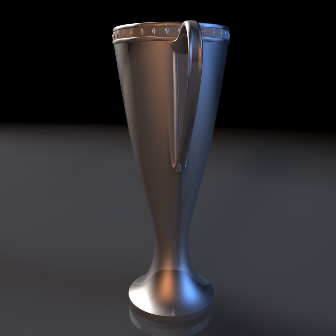 Free Trophy Cup Flower Vase 3d Model