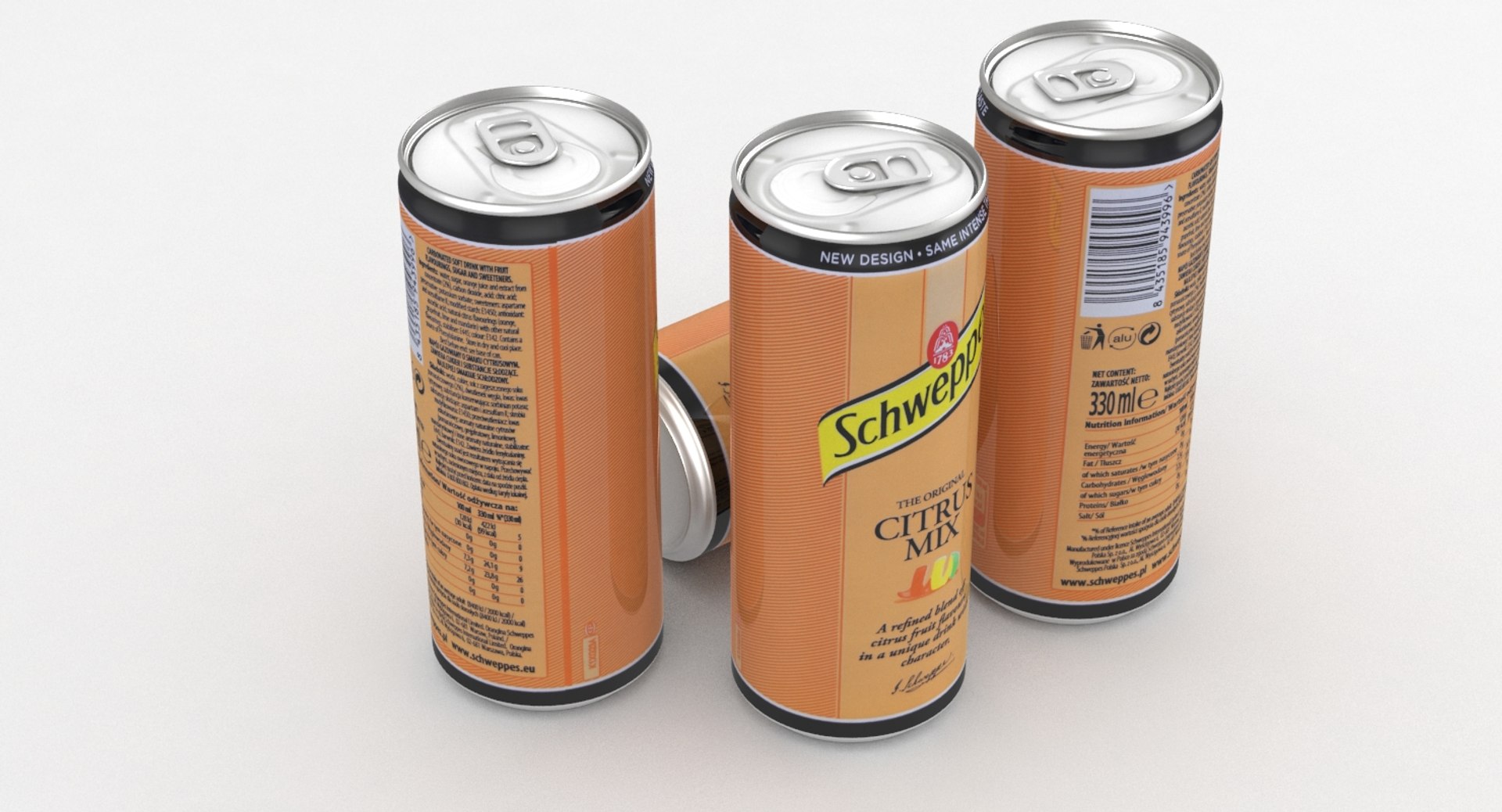 3D beverage schweppes citrus - TurboSquid 1178661