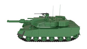 low poly South Korean Main Battle Tank K1A1