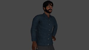 Rigged Male Character 32 3D model