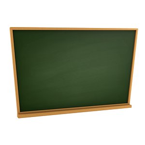 3D model cartoon blackboard