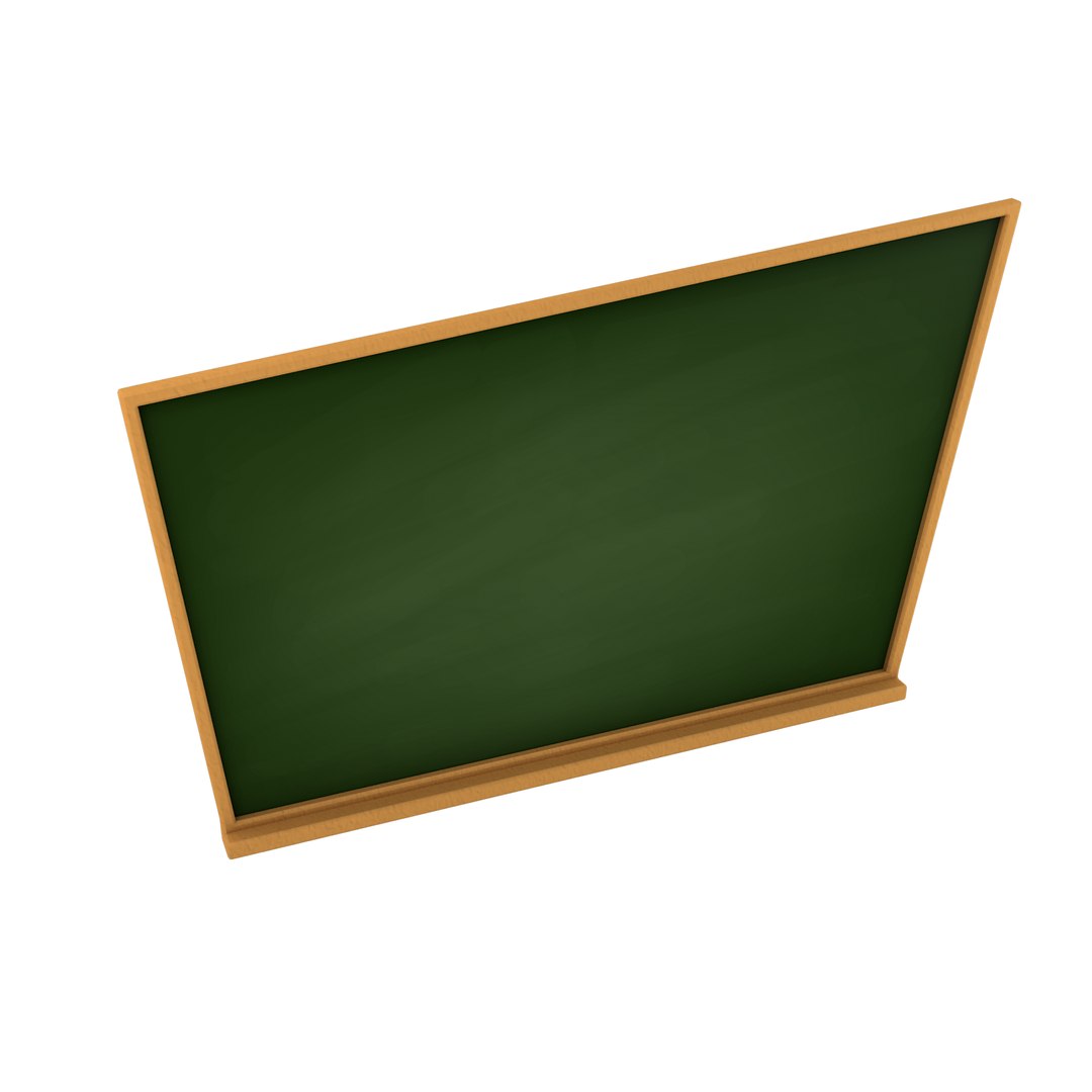 3d Model Cartoon Blackboard - Turbosquid 1476345