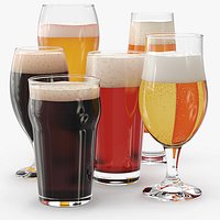 Beer Drinkware Glass Set with Six Styles