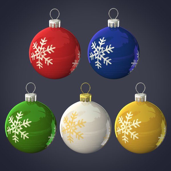 3d Balls Christmas Model