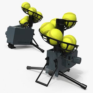 Softball Pitching Machine with Ball Feeder