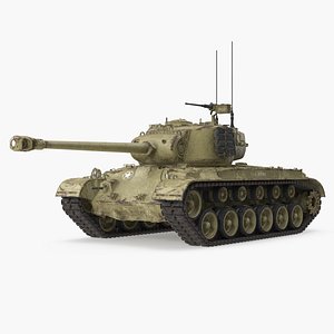 3D model m26 pershing medium tank