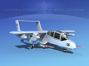 propellers usaf rockwell ov-10 bronco 3d max
