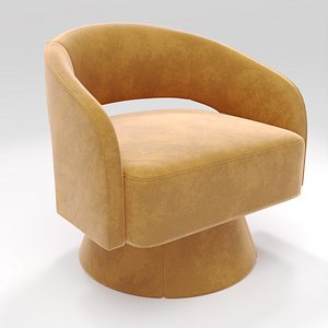 Aracelly Upholstered Swivel Barrel Chair