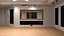 Empty Recording Studio Interior 3D model
