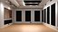 Empty Recording Studio Interior 3D model