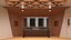 Empty Recording Studio Interior 3D model