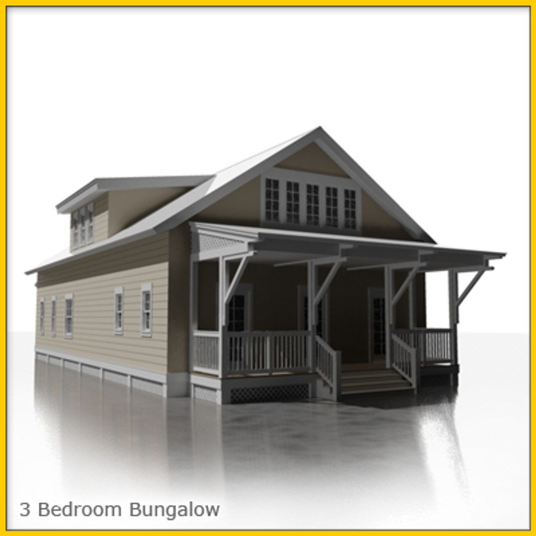 house bungalow 3d model