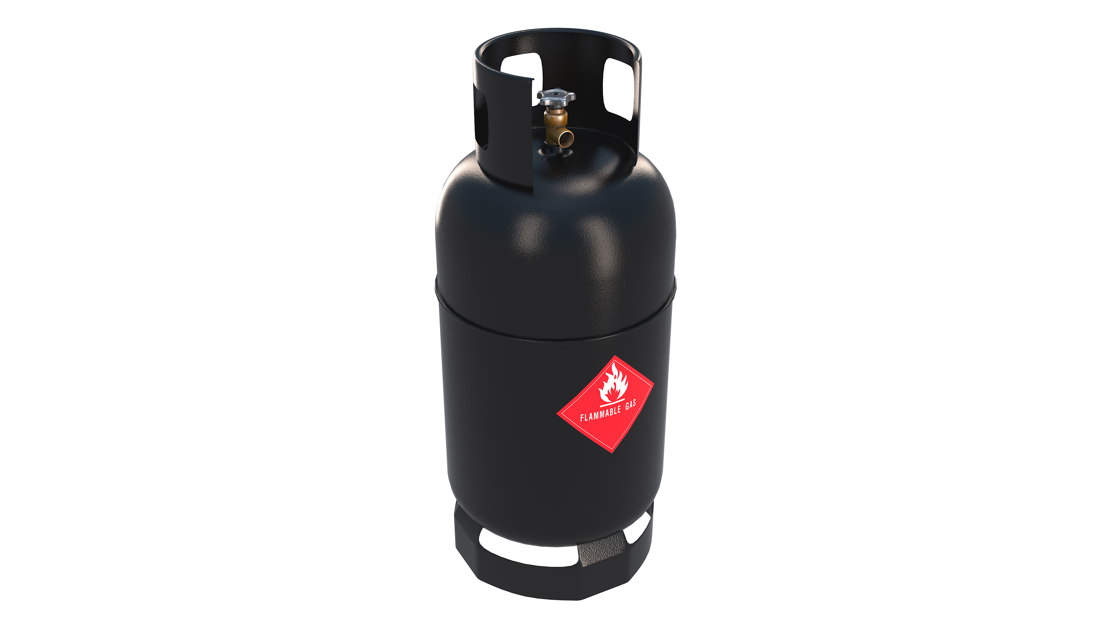 Gas Cylinder - Black model - TurboSquid 1910248