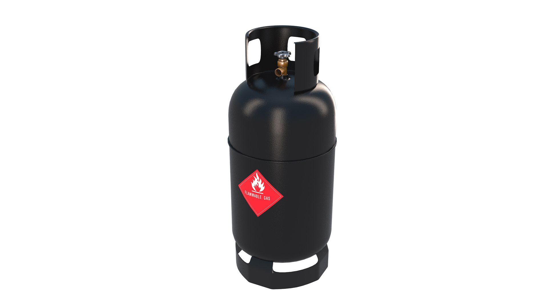 Gas Cylinder - Black Model - TurboSquid 1910248