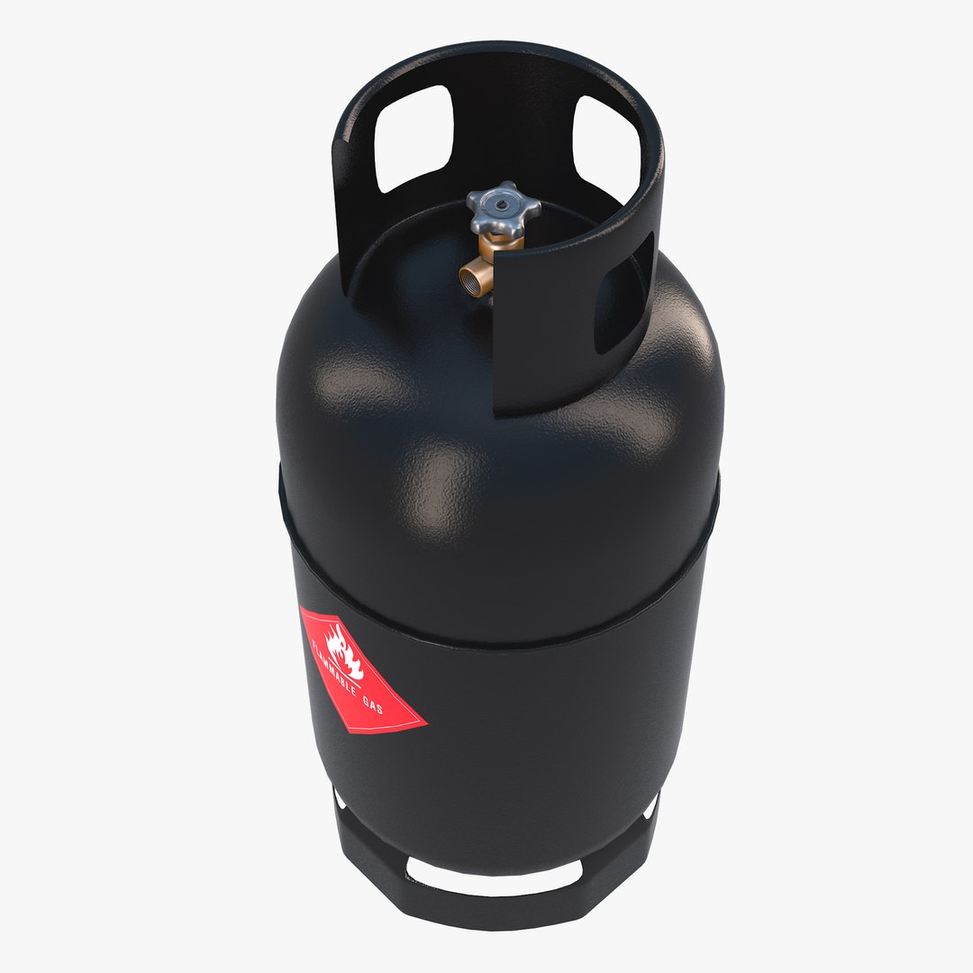 Gas Cylinder - Black model - TurboSquid 1910248