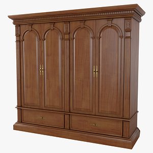 3D 4 Door Wardrobe Verona 24 1M model