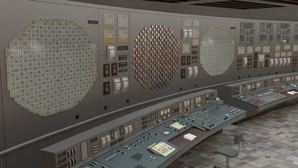 modelo 3d Sala de control de Chernóbil - TurboSquid 1990792