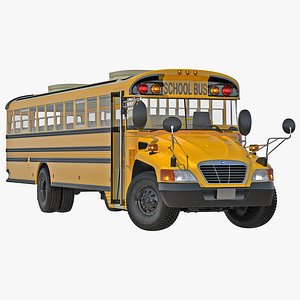 school bus 2 rigged 3d max
