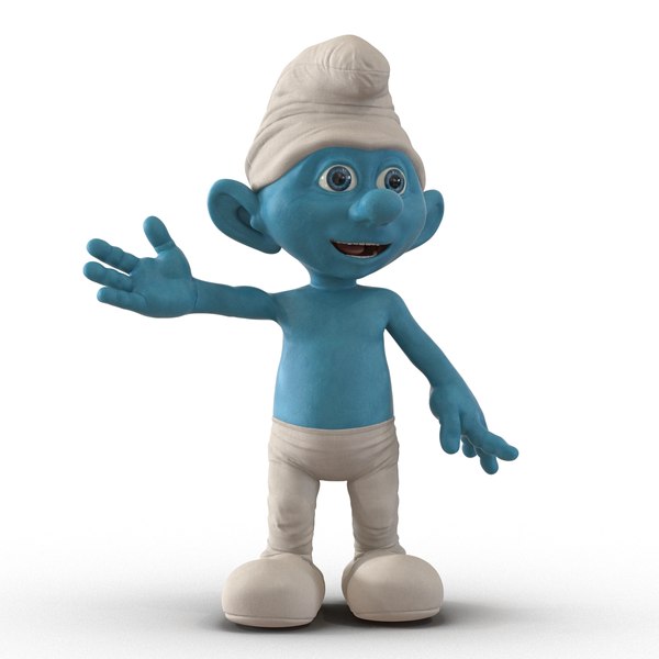 3d model smurf rigged