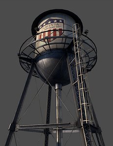 3d model water tower