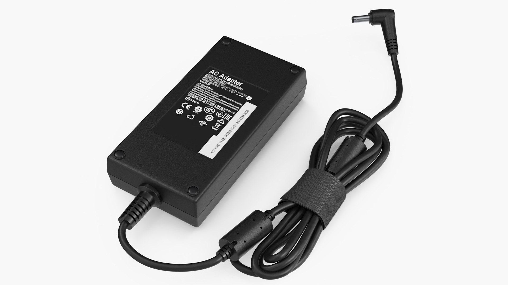 Power Supply Laptop Charger Rolled 3D model preview