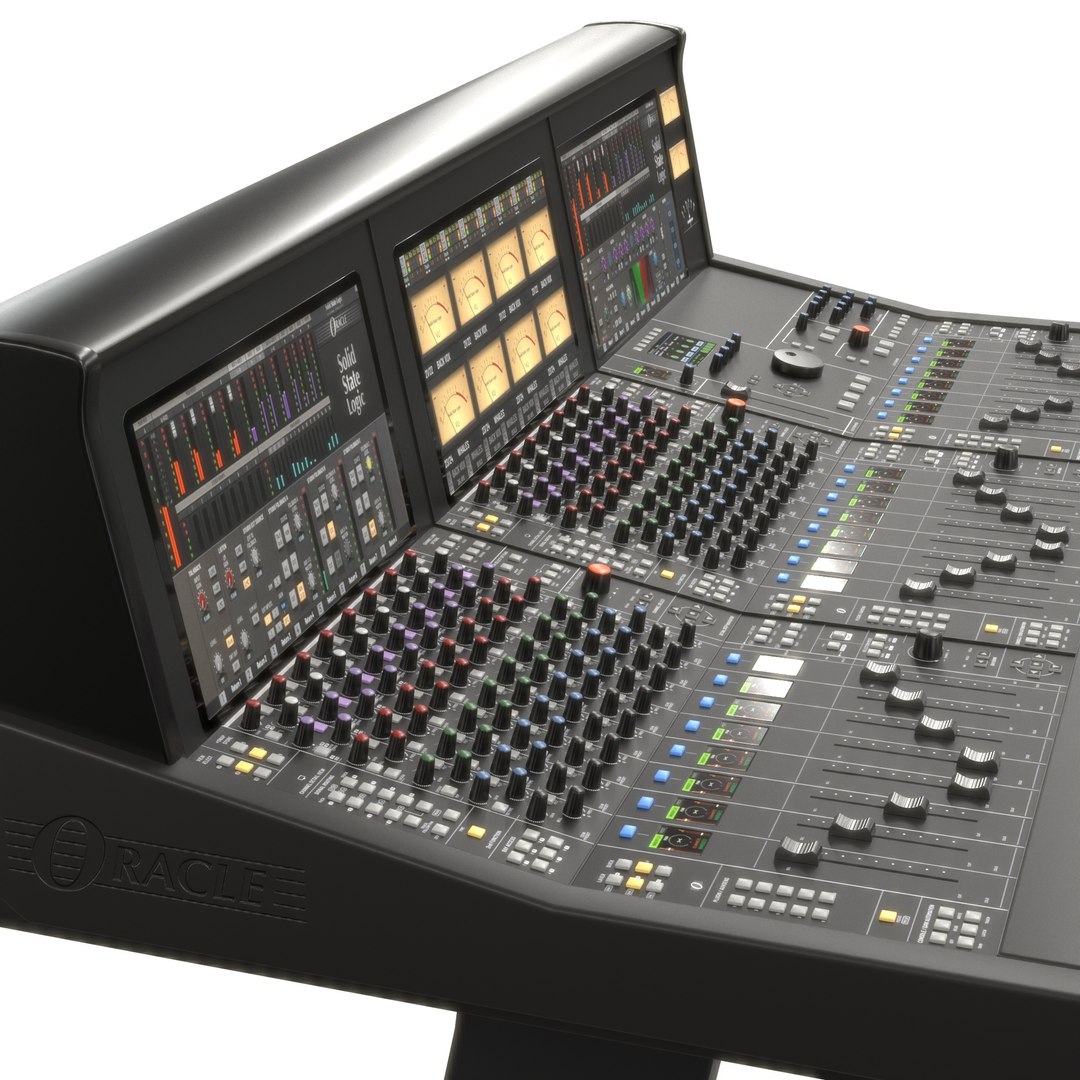 Oracle Solid State Logic Analog Studio Mixing Console 3D https://p.turbosquid.com/ts-thumb/Ye/1aCkLy/NS/tbrender_viewport_079/jpg/1769297680/1920x1080/fit_q87/29ad26ce86d3c37f09a6e4376fe411495d5a157f/tbrender_viewport_079.jpg
