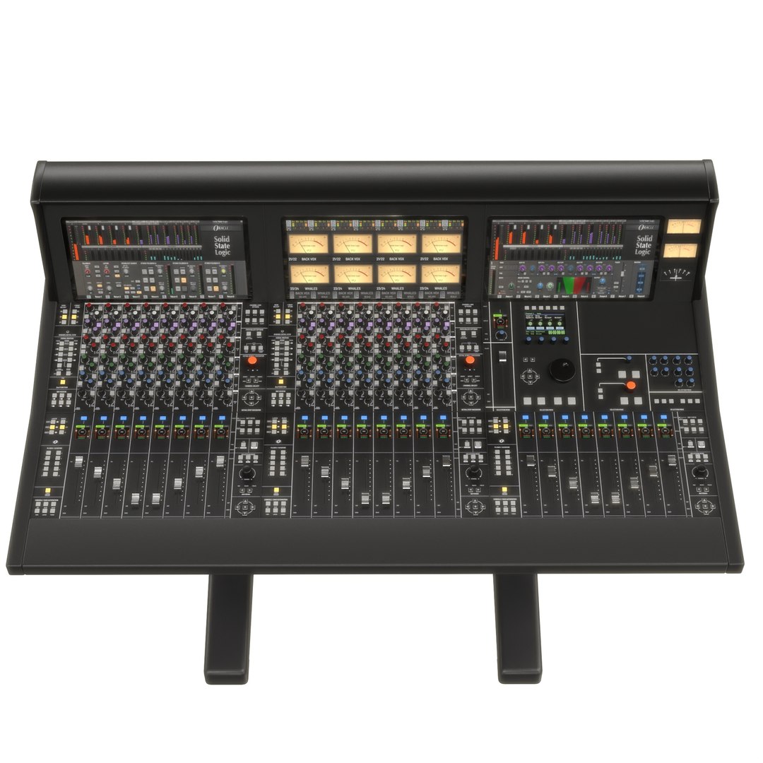Oracle Solid State Logic Analog Studio Mixing Console 3D https://p.turbosquid.com/ts-thumb/Ye/1aCkLy/WC/tbrender_viewport_080/jpg/1769297678/1920x1080/fit_q87/247250f972426eda1dfcd2944ea747cc178b0e33/tbrender_viewport_080.jpg