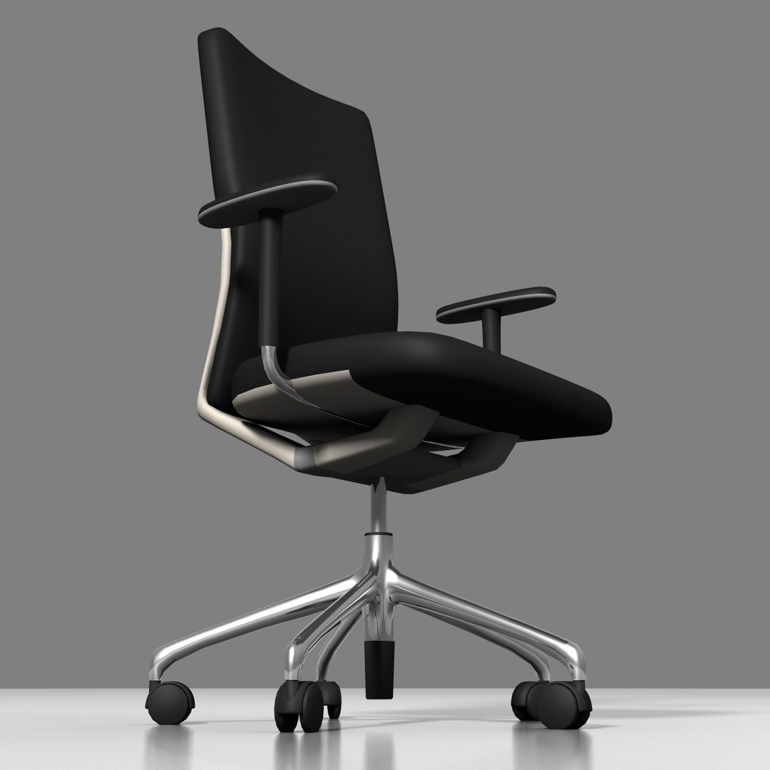 3d vitra axess office swivel chair model