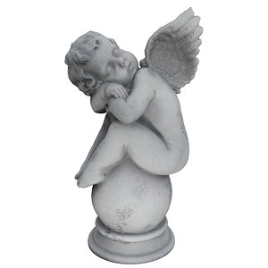 Marble Statue - Cupid 3D model