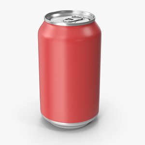 3D Red Soda Can