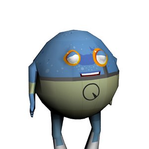 alien cartoon 3d model